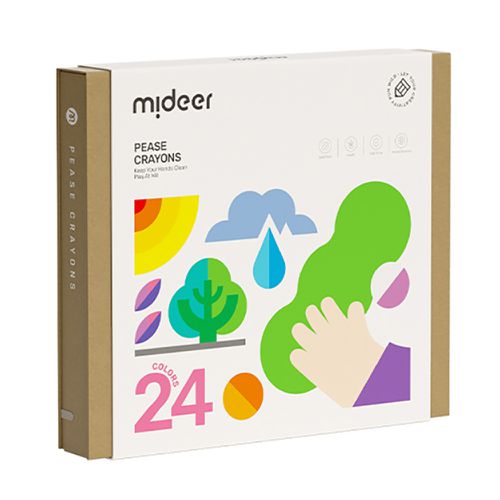 MiDeer - 不沾手豌豆蠟筆(24色)