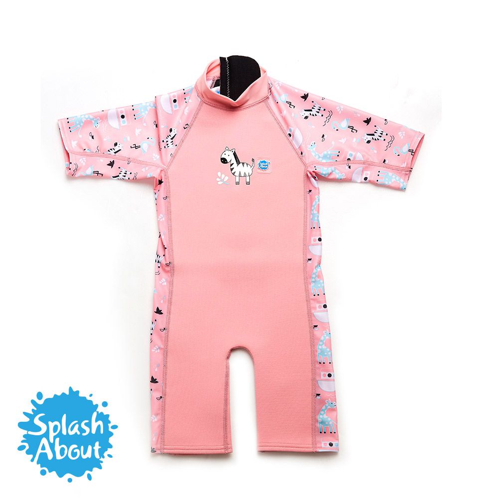 Splash About 潑寶 - UV Combie 兒童防寒泳裝-粉紅動物園