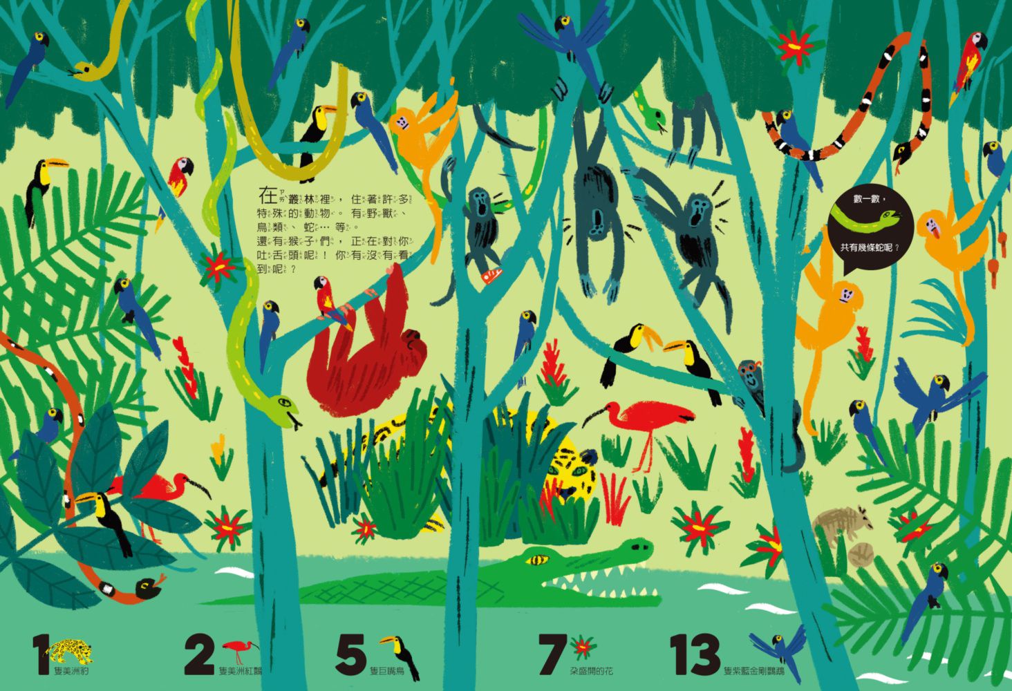數一數找一找眼力大考驗-1：動物世界