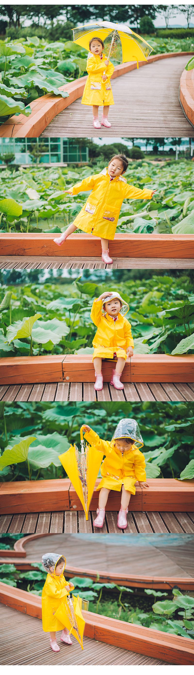 韓國 OZKIZ - 超輕量兒童安全雨傘-亮片星星 (FREE)