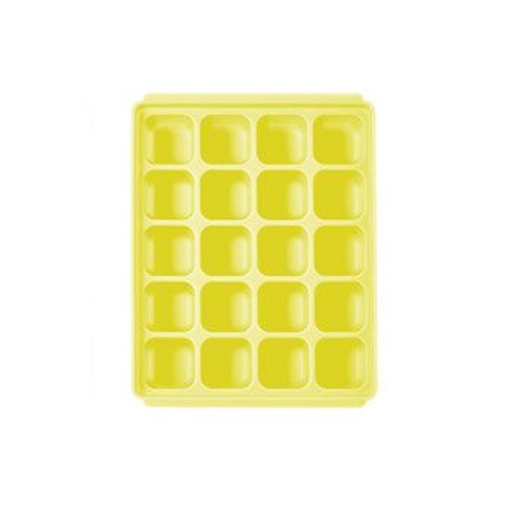 TGM - 馬卡龍 白金矽膠副食品冷凍儲存分裝盒 (S - 黃色)