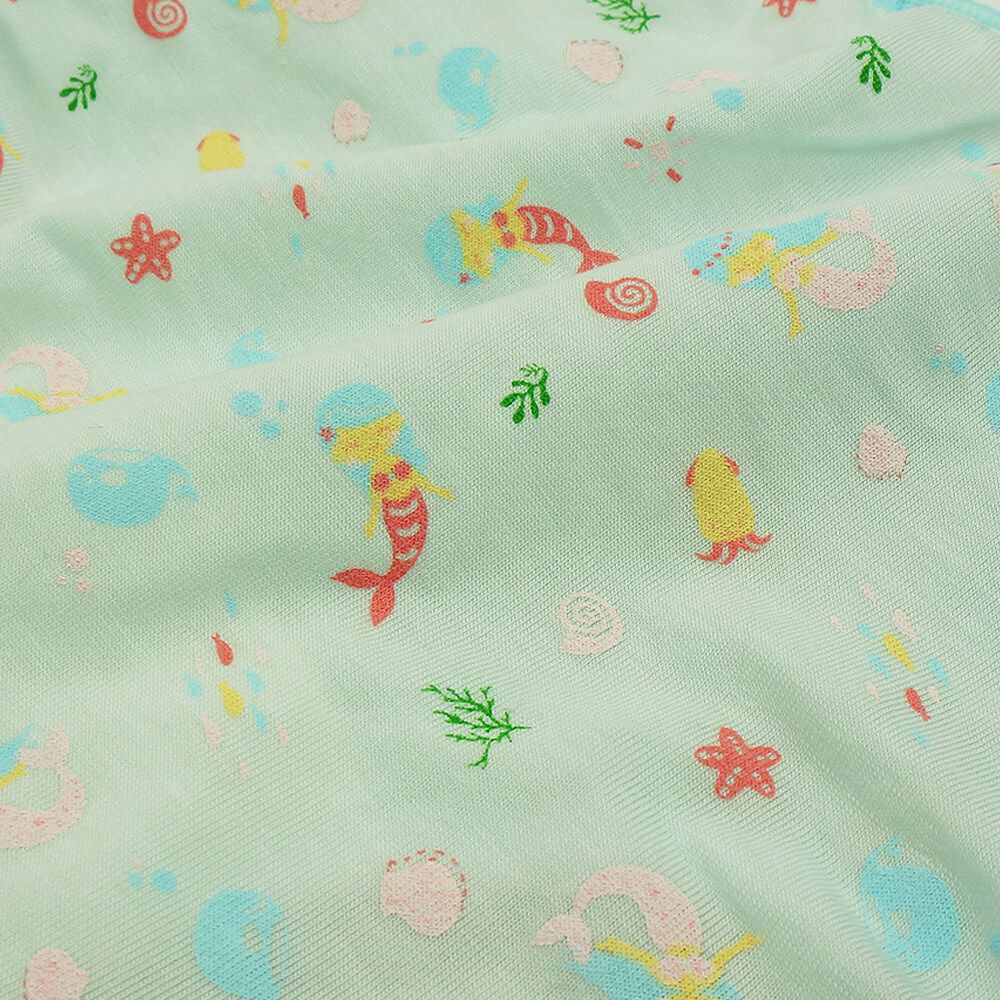 Annypepe - 女童95%天絲美人魚三角褲-水色 (100-150cm)