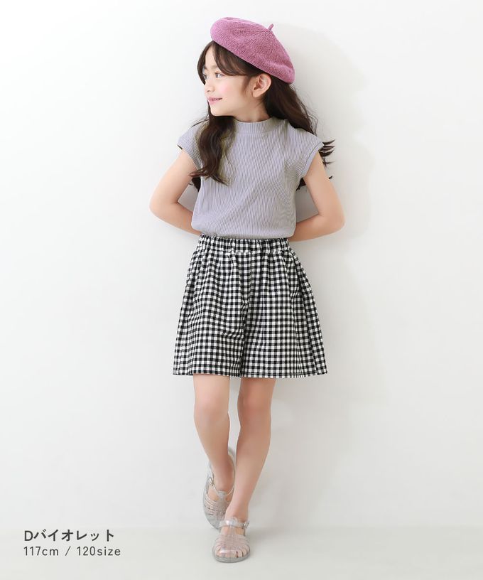 日本 devirock - 甜美羅紋小立領法式袖上衣-墨黑