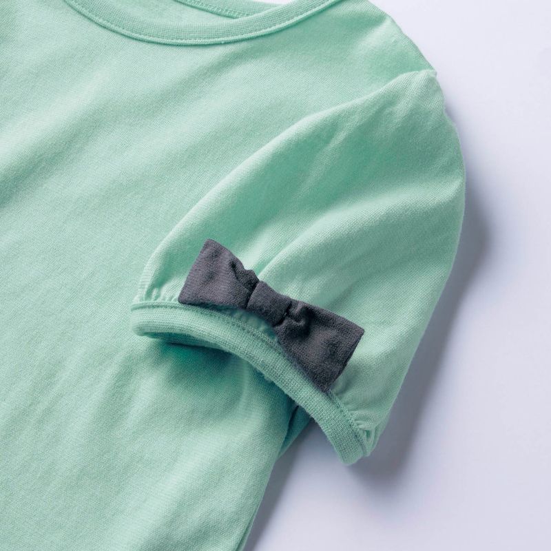 日本千趣會 - GITA 可愛貝形下擺泡泡短袖上衣-薄荷綠