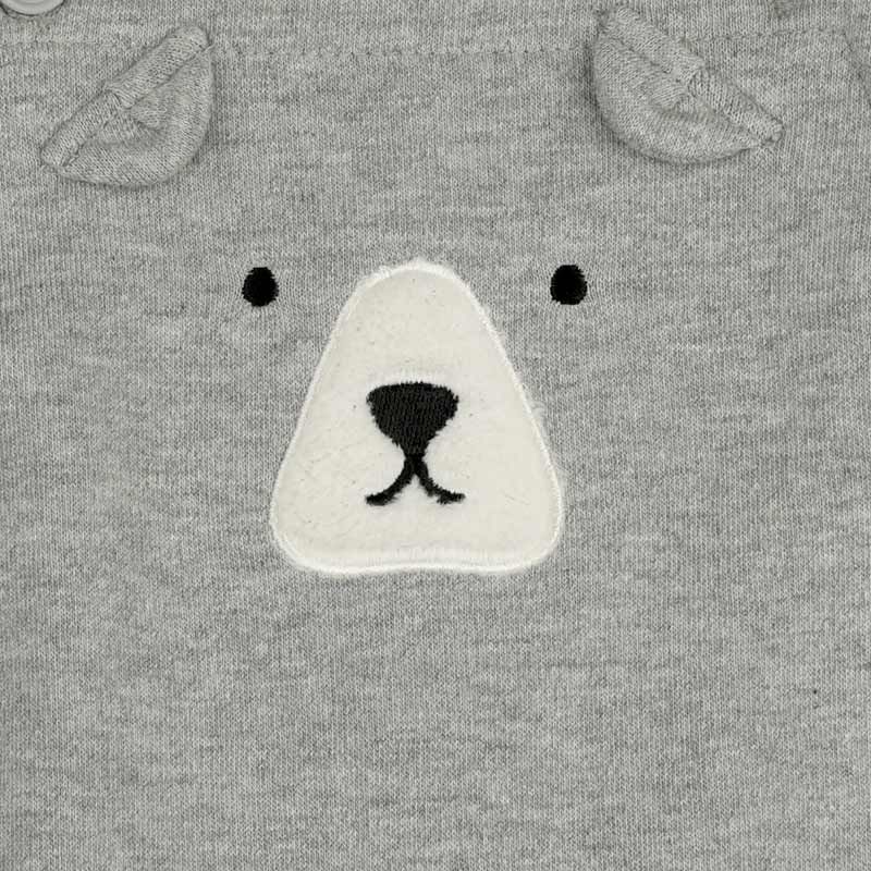 akachan honpo - 男吊帶褲+T恤-灰色