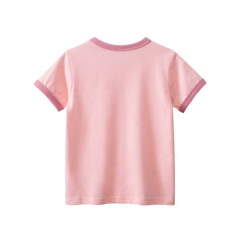 純棉短袖上衣-櫻桃冰淇淋貓貓-粉色