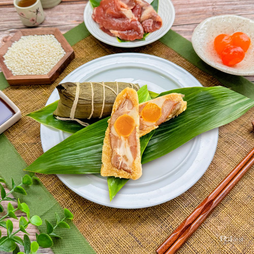 湖州鮮肉蛋黃粽(180gx4顆)-180gx4顆