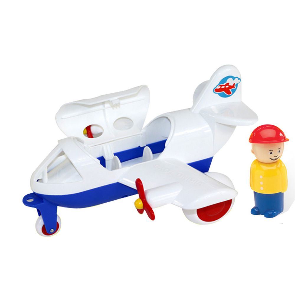 瑞典Viking toys - Jumbo飛行1號機(含2隻人偶)-30cm