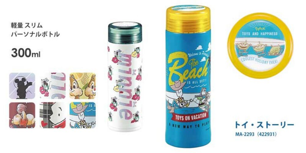 日本 Pearl 金屬 - 迪士尼不鏽鋼EO輕量保溫保冷水壺(附濾冰蓋)-奇奇蒂蒂檸檬-黃綠-300ml