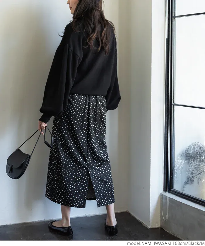 日本 COCA - 澎澎氣球袖圓領針織上衣-粉紅