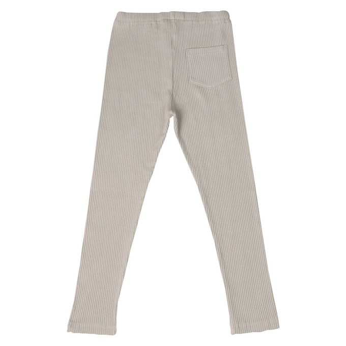 akachan honpo - 10分內搭褲-羅紋-灰色