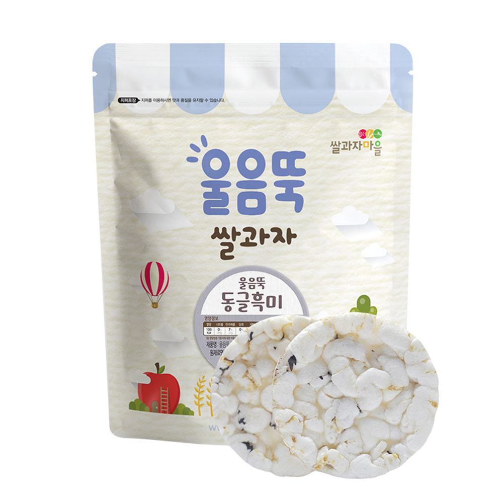 韓國SSALGWAJA米餅村 - 寶寶磨牙米餅-黑米-黑米-30g/包