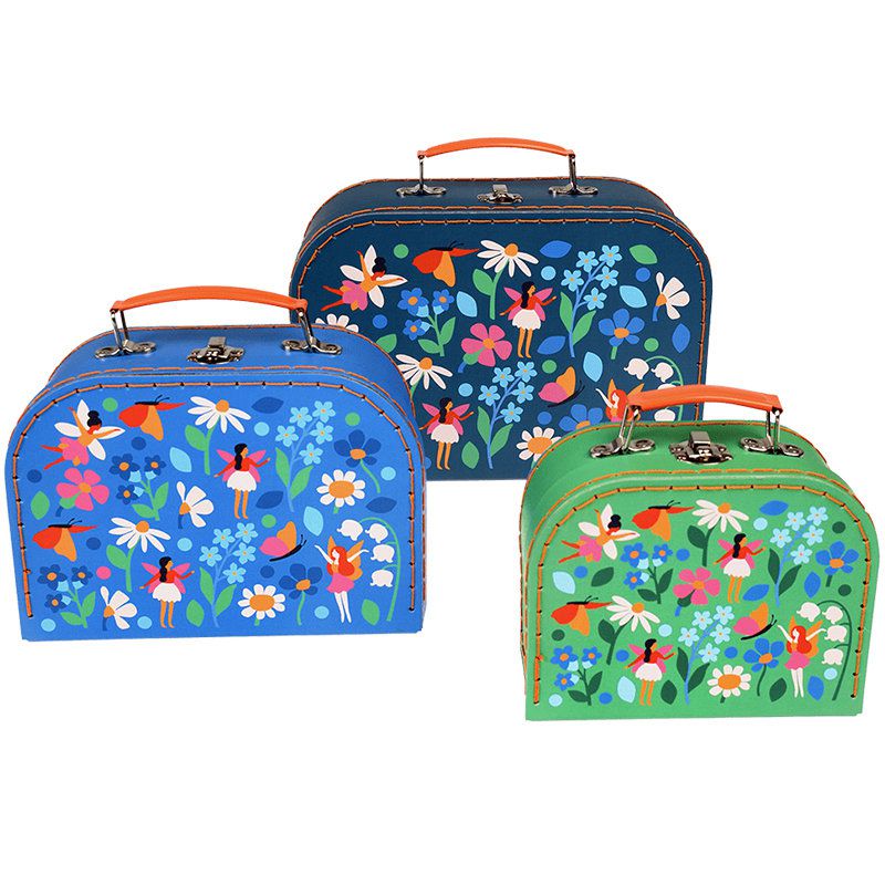英國 Rex London - 幼兒/兒童旅行手拿箱3件組-精靈花園