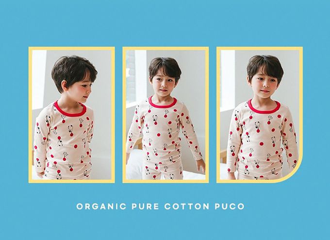正韓 Puco - 超優質嬰幼兒/兒童長袖100% 有機純棉家居服/睡衣-企鵝寶貝