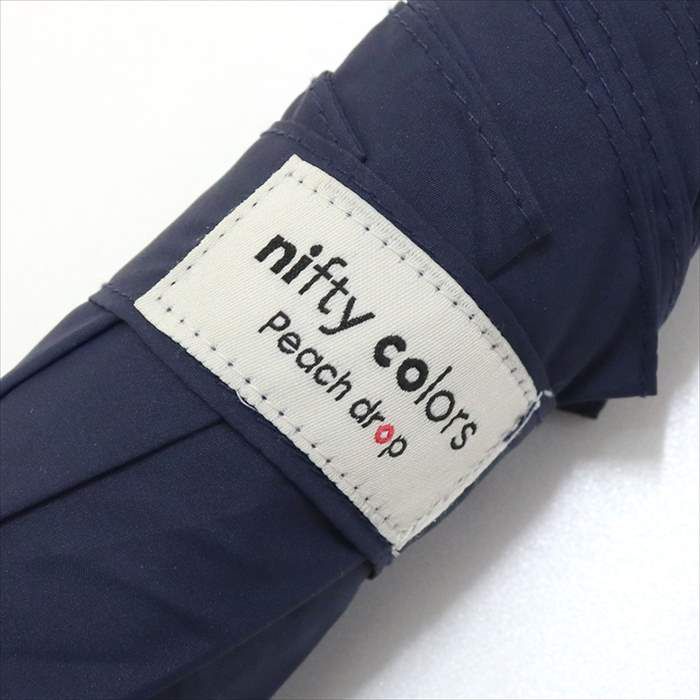 日本 nifty colors - 超撥水 抗UV輕量 晴雨兩用耐風折疊傘-素面-冰河灰 (直徑98cm/198g)-90.00%