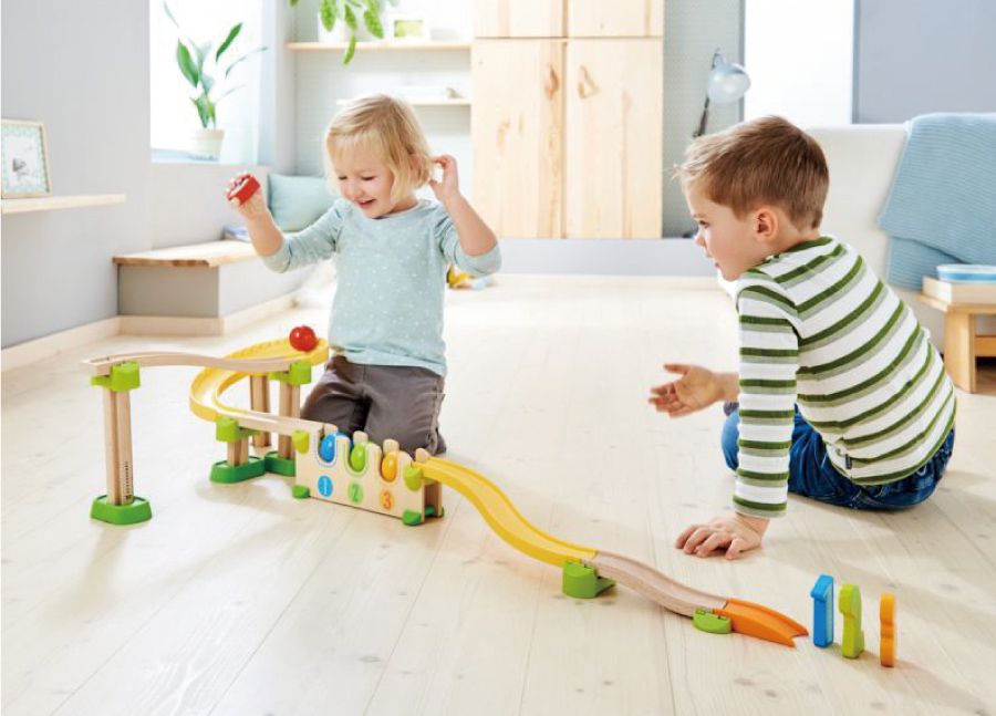 紐倫堡玩具展冠軍！德國【HABA】木製滾球軌道