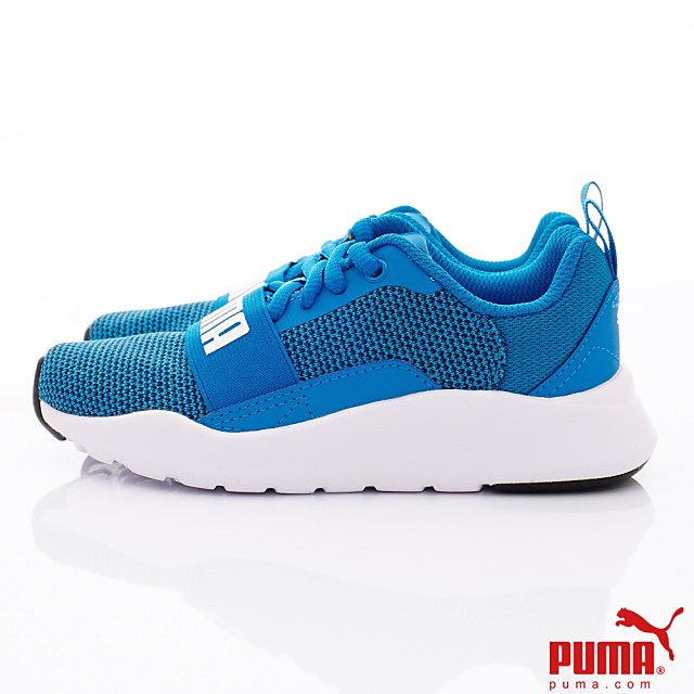 puma - 童鞋-輕量針織運動鞋款(中小童段)-藍