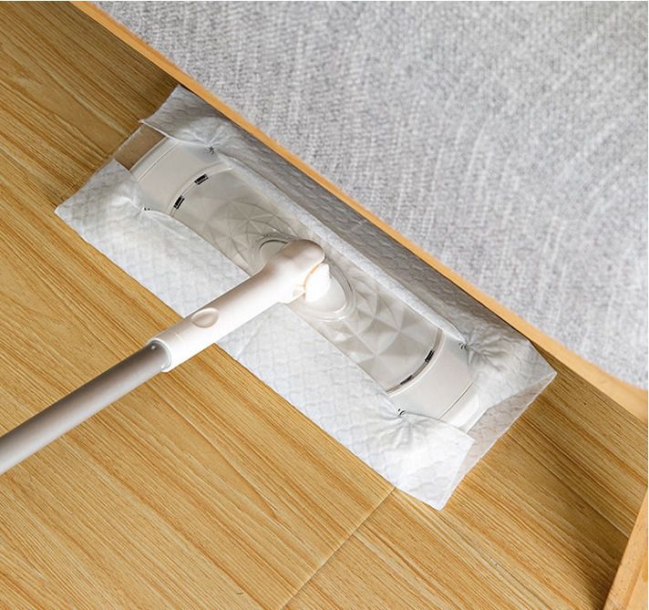 多功能居家清潔掃除套組-常用系列-2節輕巧伸縮桿x1+靜電除塵拖把頭x1+除塵撢頭x1+掃把頭x1+磁磚清潔刷頭x1+海綿刷頭x1+乾巾x3+濕巾x3