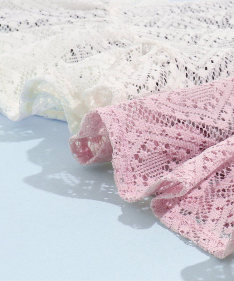 日本 apres les cours - 優雅蕾絲細肩帶洋裝(2件式)-條紋x白