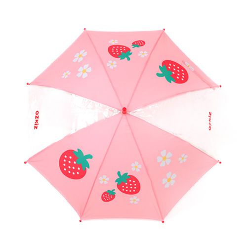 韓國 OZKIZ - 超輕量兒童安全雨傘-草莓派對 (FREE)
