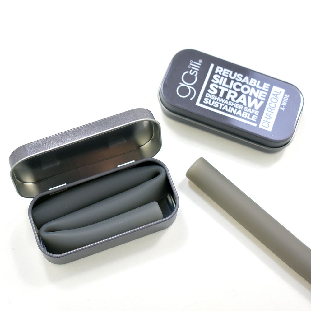 美國GoSili - 單支珍奶吸管隨行組-Lime-附鐵盒-青檸檬