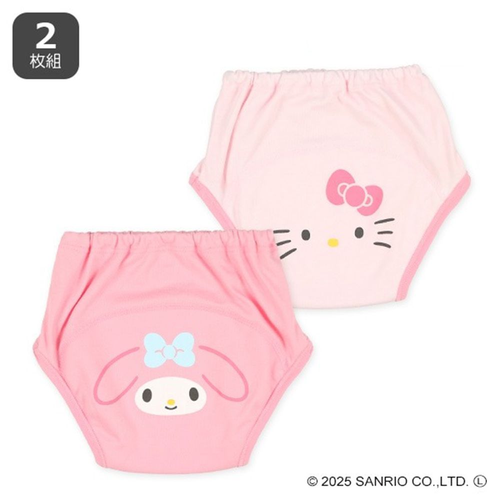 三層密縫式學習褲(2件組)-卡通人物美樂蒂好朋友-粉紅