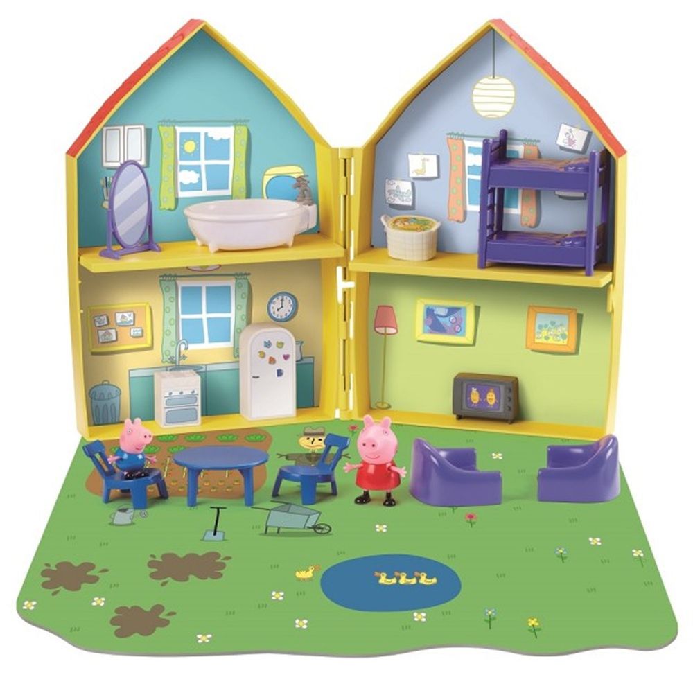 Peppa Pig 佩佩豬 - 粉紅豬小妹-夢幻對開房屋組