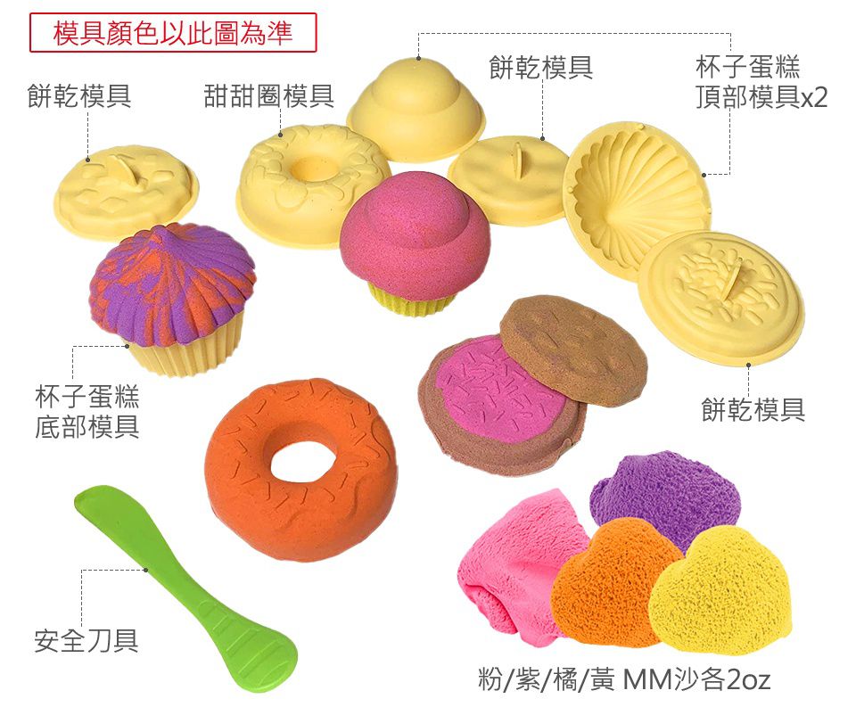 瑞典 Mad Mattr - 瑞典瘋狂博士MM沙-創意學習組-烘焙店-2oz x4