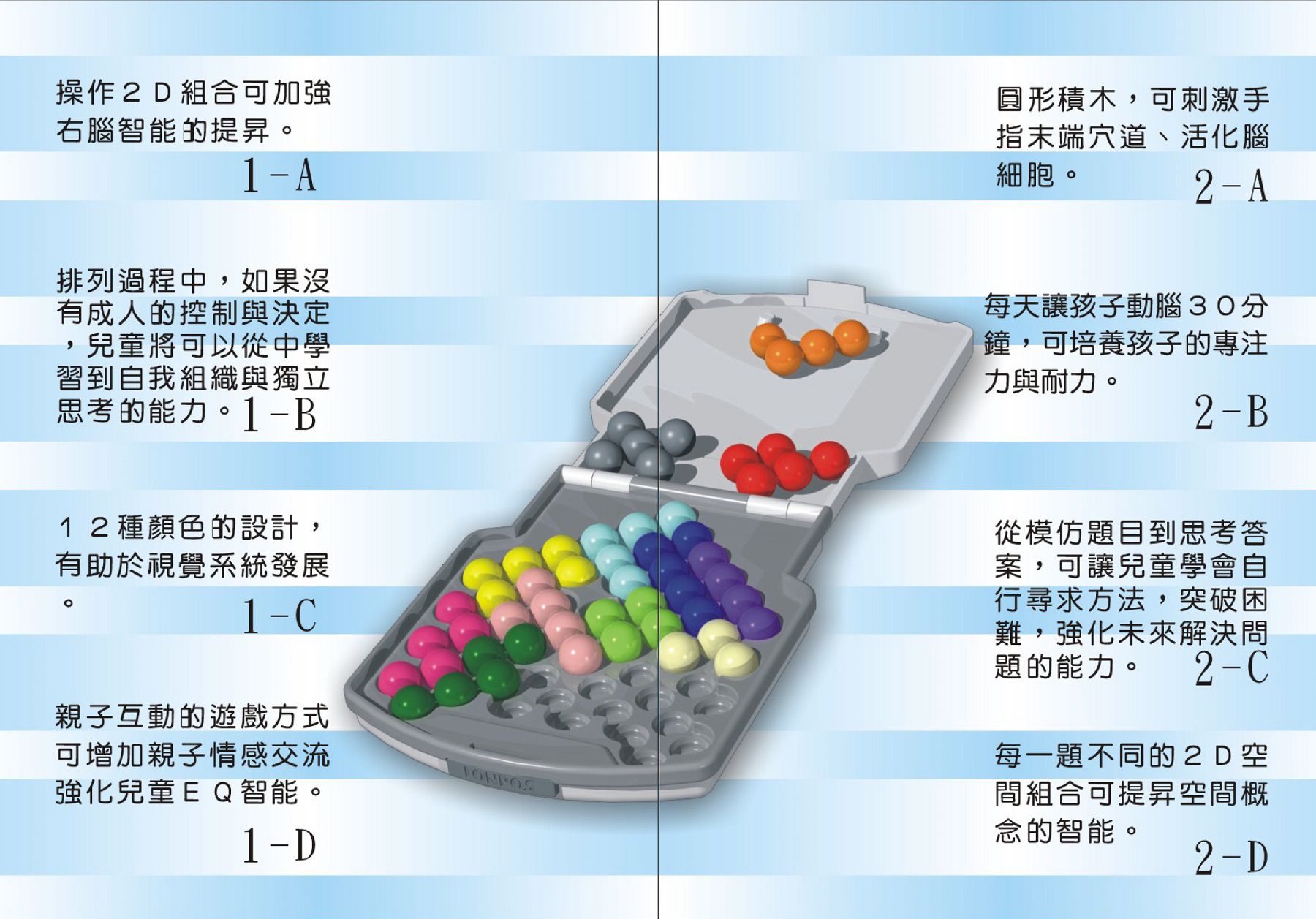 龍博士 - 益智拼盤套組-808七彩智慧屋精裝版-4Y+