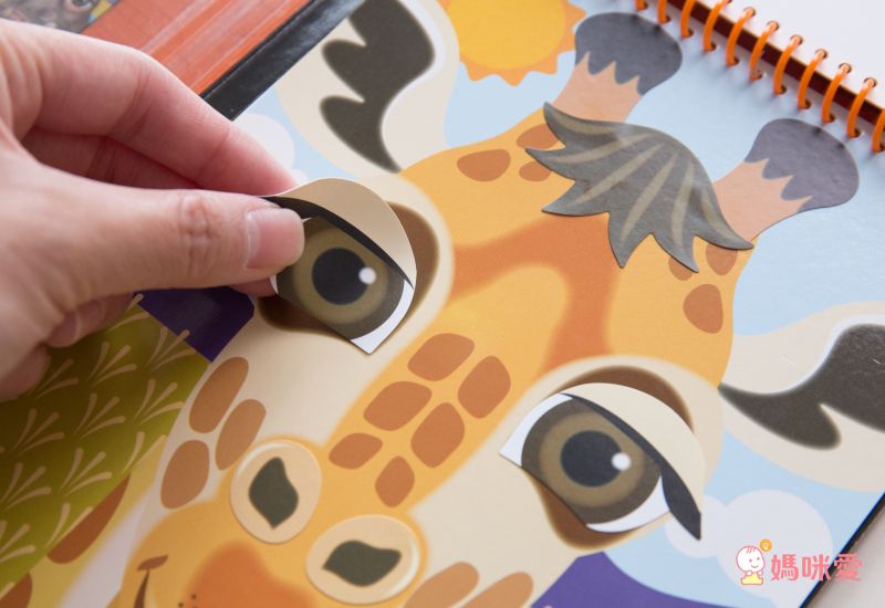 美國瑪莉莎 Melissa & Doug - MD貼紙簿-數字馬賽克貼-叢林動物