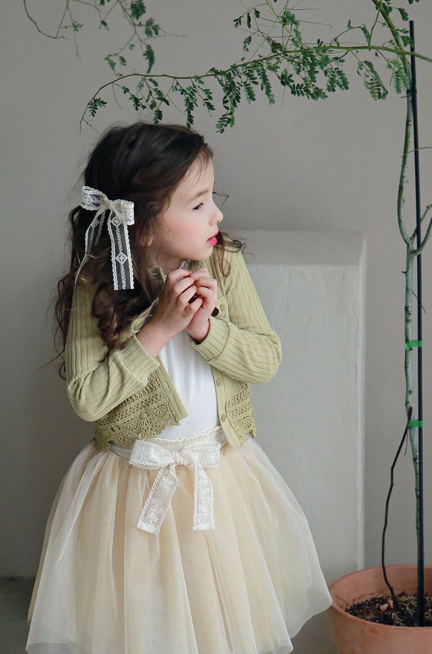 韓國 PuellaFLO - 雕花鏤空針織薄款內搭褲-米白