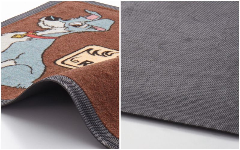 日本千趣會 - mini labo 去泥污腳踏墊-法蘭西花朵-藍綠