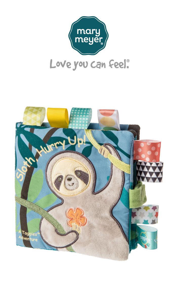 美國 MaryMeyer 蜜兒 - 標籤布書-微笑樹懶