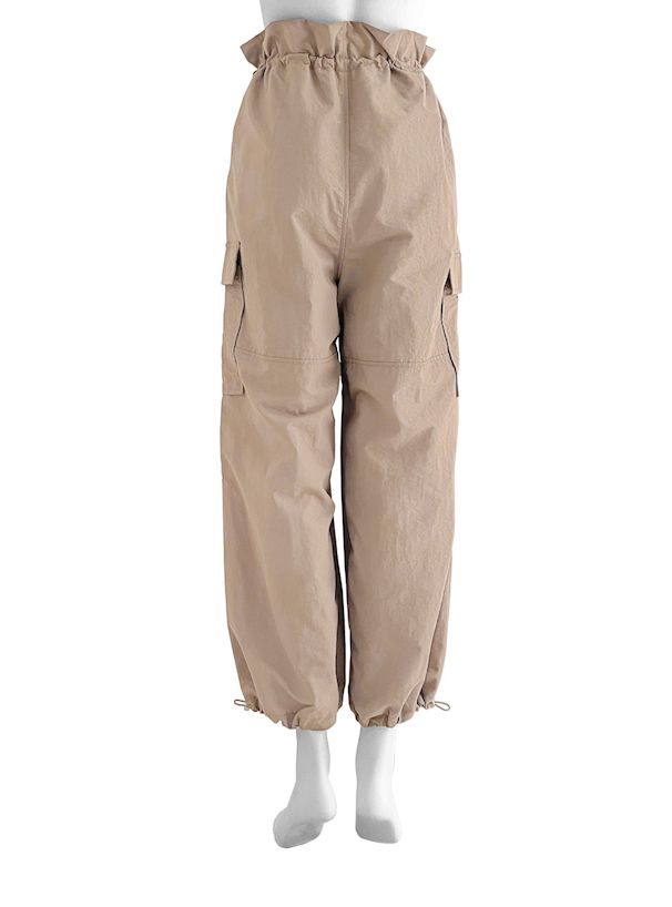 日本 GRL - 美式休閒抽繩束口褲-軍綠 (F)