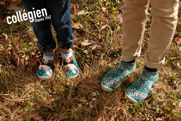 法國 collegien - 法國手工室內鞋-彩虹星