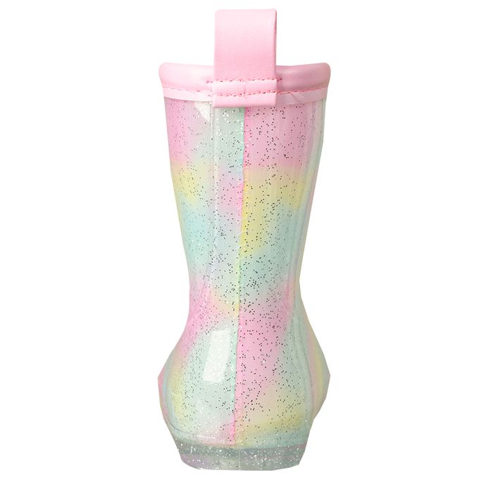 akachan honpo - 雨鞋-印花 亮片-粉紅色