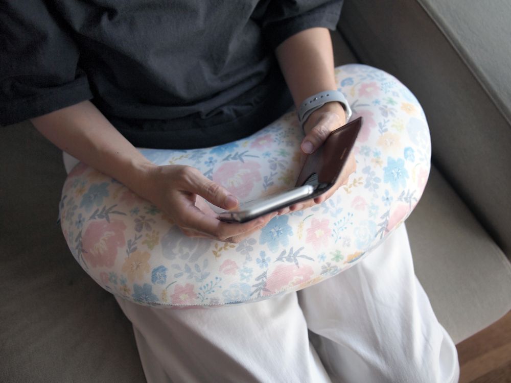 日本 DAIKAI - 接觸涼感豌豆枕/午睡枕/枕頭-泰迪小熊-淺藍 (45x25cm)