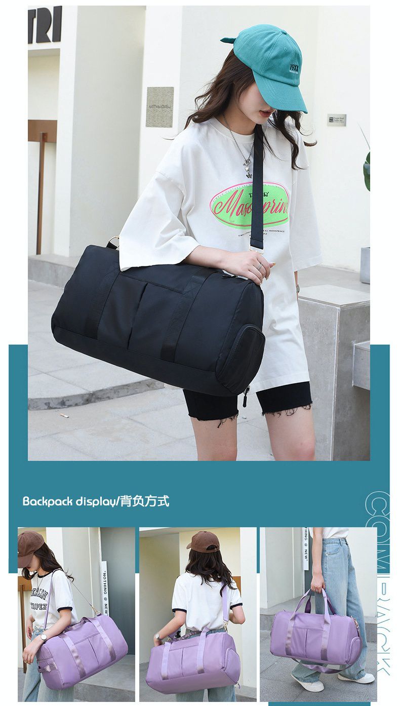 大容量乾濕分離旅行運動包-可放鞋-蘋果綠 (49x25x30cm)