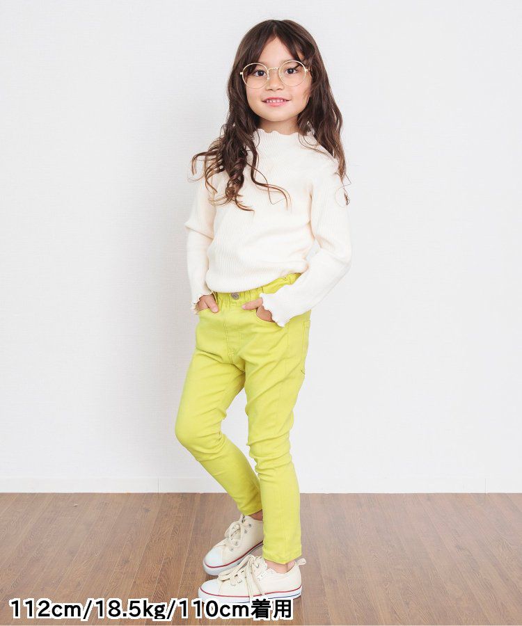 日本 BREEZE - [推薦]定番彈力鬆緊合身長褲-藍綠格紋