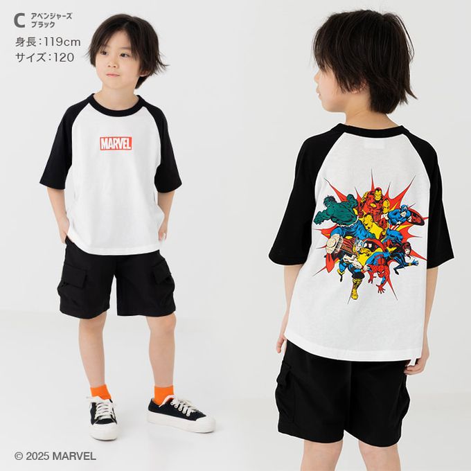 日本 Chil2 - 聯名款  100%棉印花短袖上衣-超級英雄蜘蛛人-白