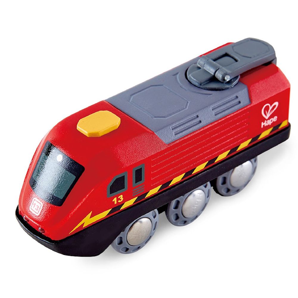 德國 Hape - 曲柄動力火車玩具(火車玩具)