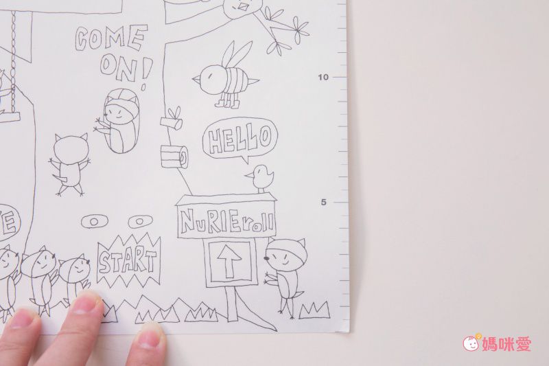 日本 NuRIE - 日本製 創意著色大型塗鴉紙(捲式)-TREE TREATS (18x228cm)