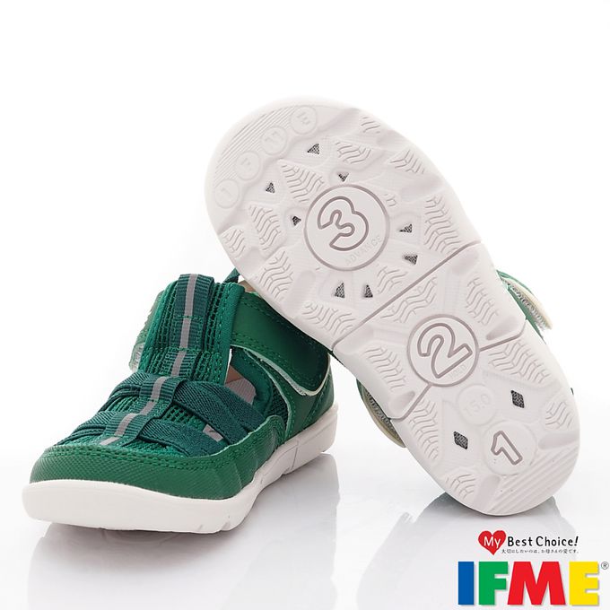 日本IFME - 水涼機能童鞋-IF30-341512綠(中小童段)-水涼鞋-綠