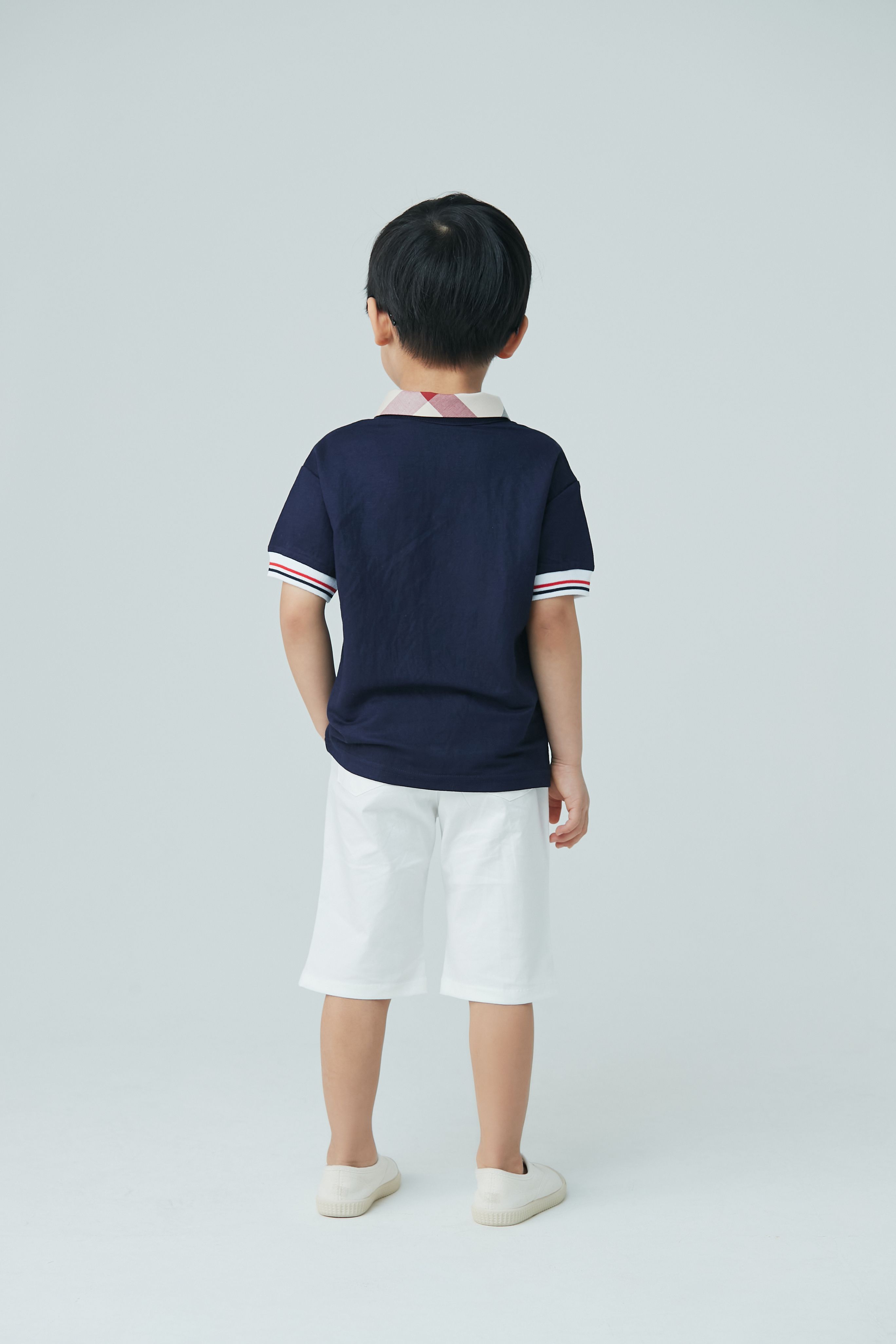 韓國 Coco Bang - 海軍徽章開襟上衣-深藍