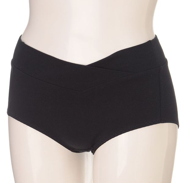 akachan honpo - 產孕婦高腰包腹內褲-素面-黑色