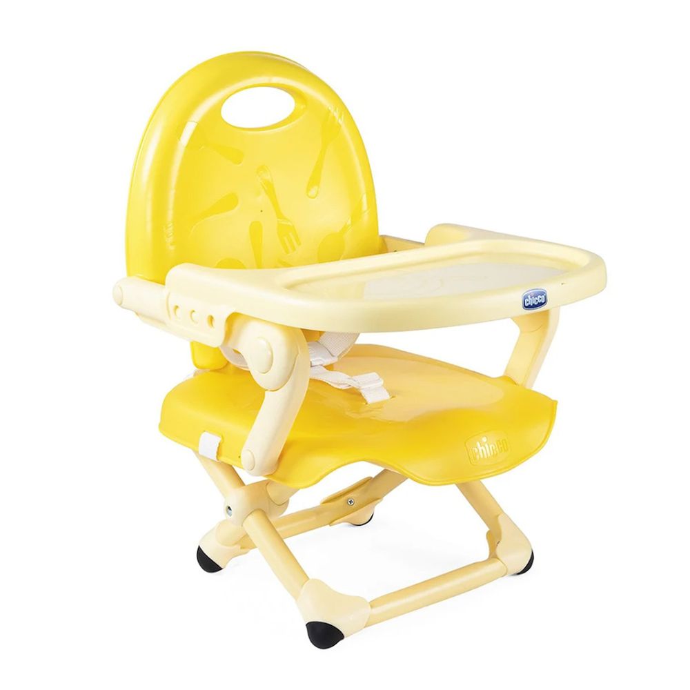 義大利 chicco - Pocket snack攜帶式輕巧餐椅-檸檬黃