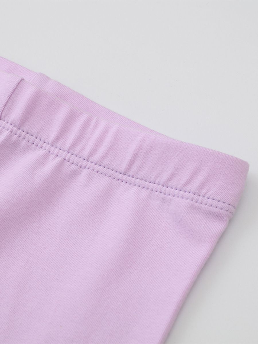 Jumping meters - 可愛立體腰鬆緊內搭褲-唯美獨角獸-紫色