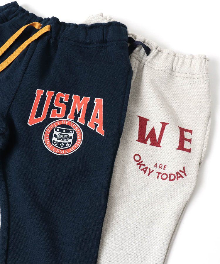 日本 BREEZE - 100%棉 美式休閒抽繩束口長褲-橘