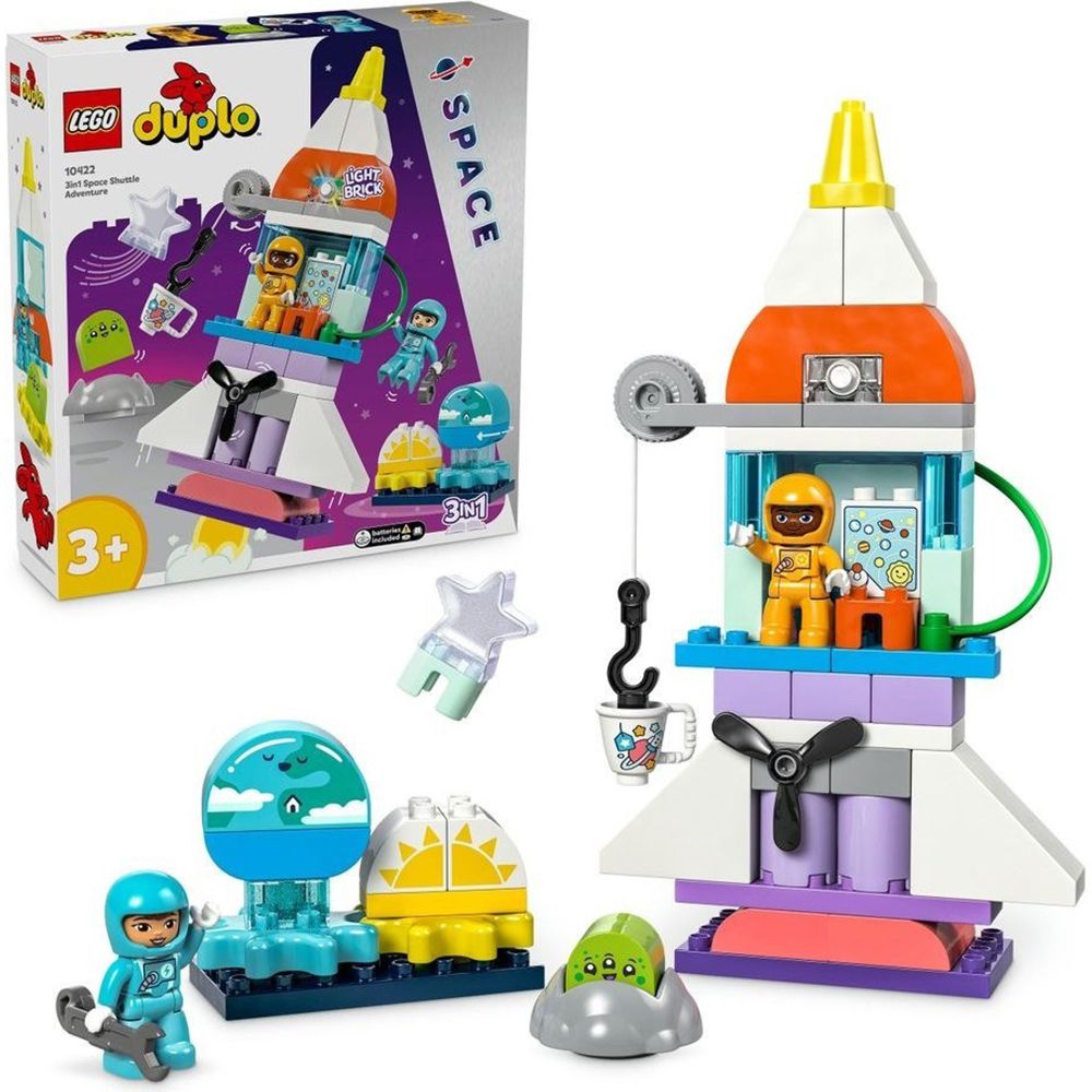 樂高 LEGO - LEGO樂高 LT10422 Duplo 得寶系列 - 三合一太空梭歷險