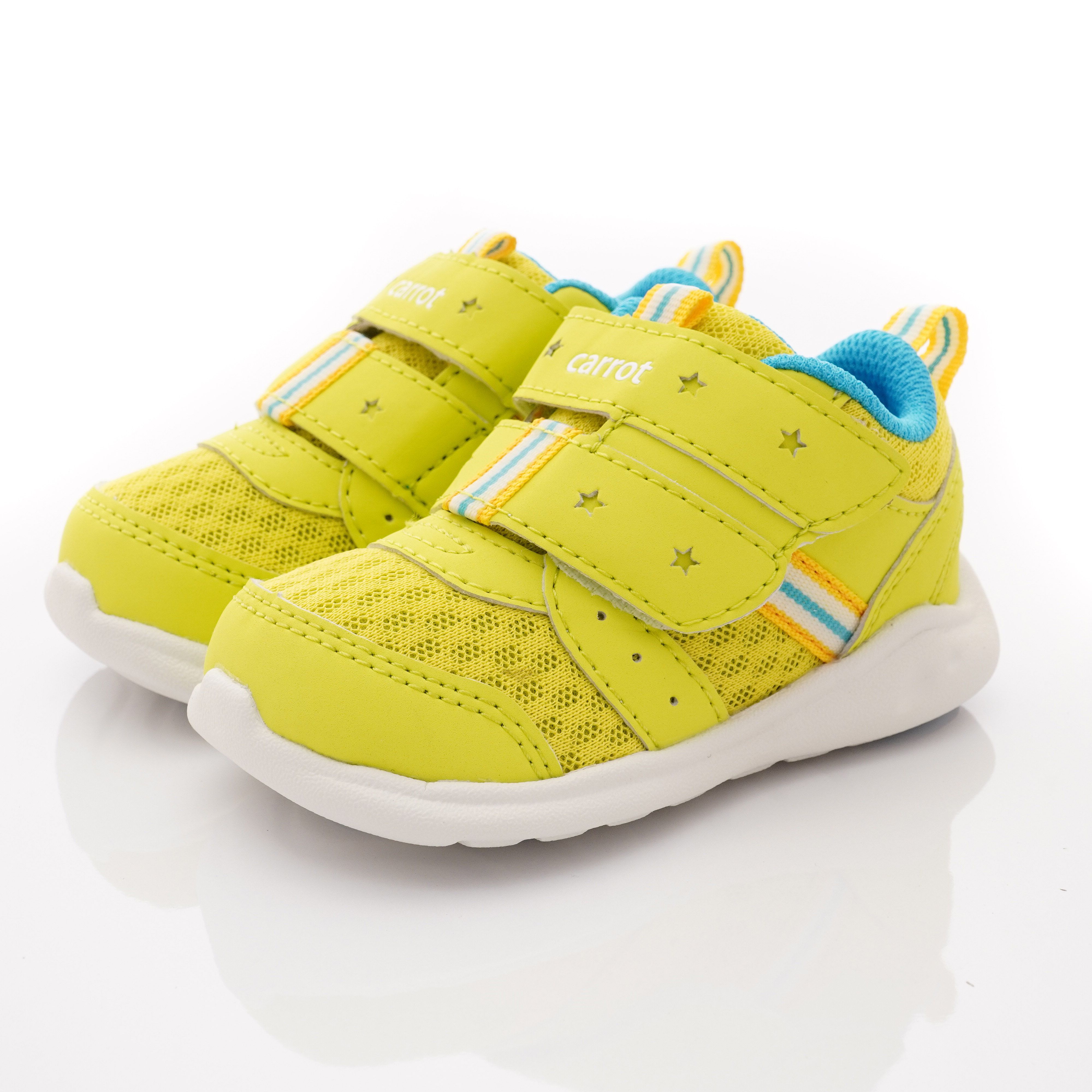 Moonstar日本月星 - 玩耍速乾可機洗學步鞋款(寶寶段)-黃綠色